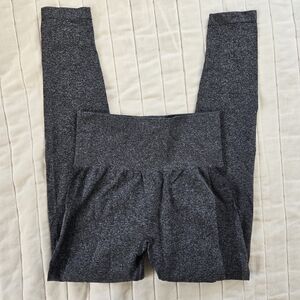 High-Waist Heathered Gray Leggings